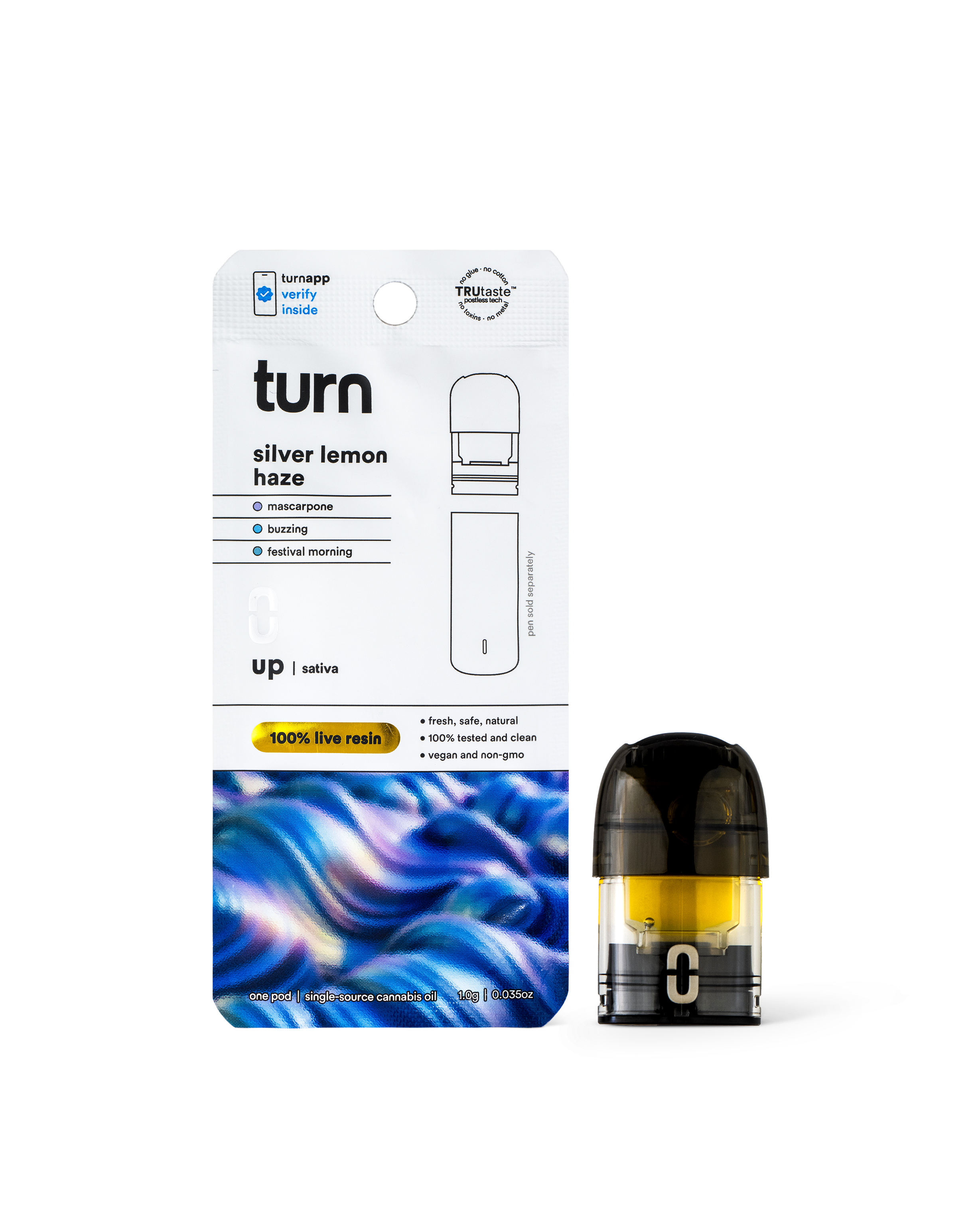 Photograph of Product: Live Resin SILVER LEMON HAZE Up | 1 g Pod
