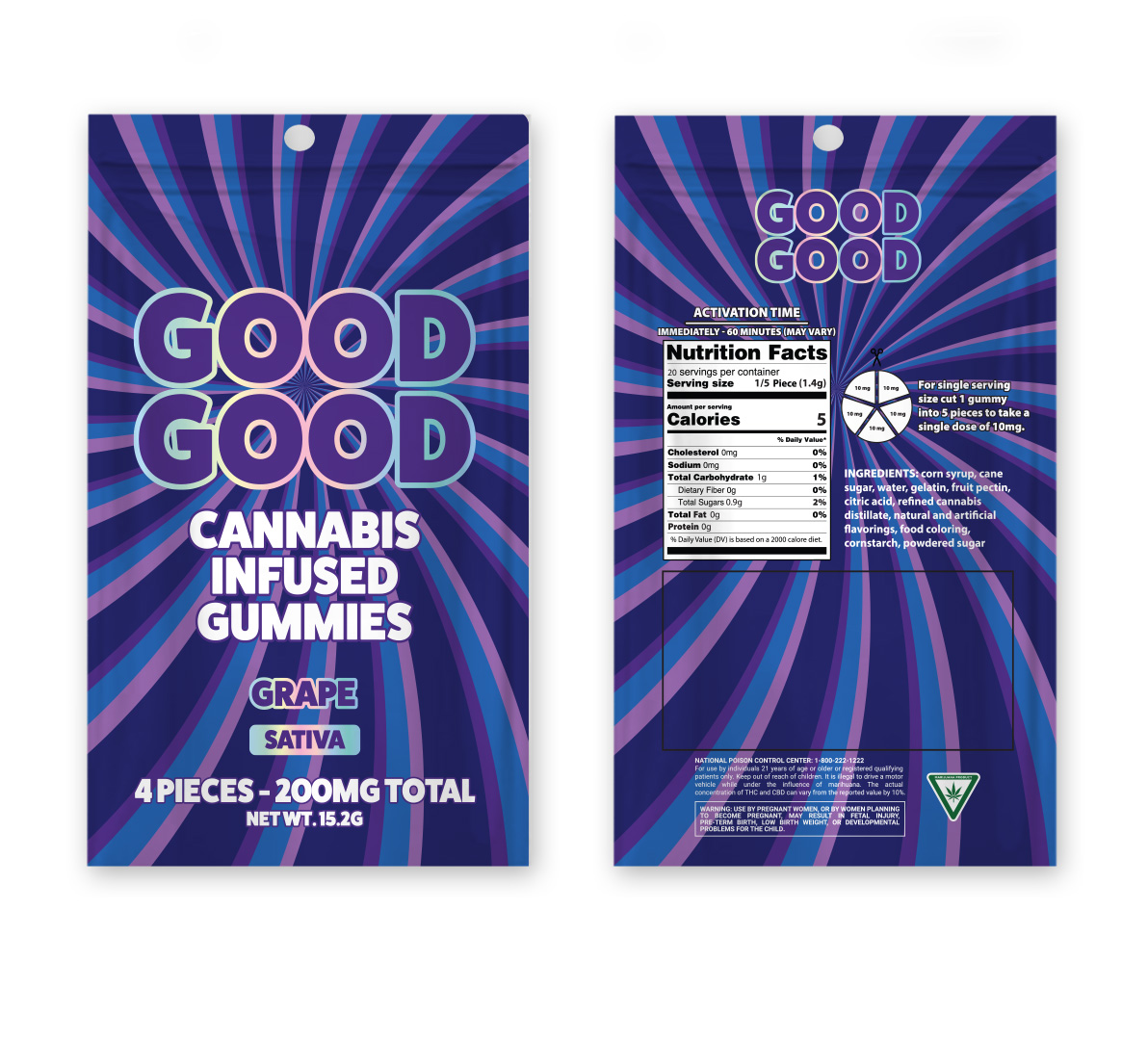 Photograph of product: Grape | 200MG Gummies