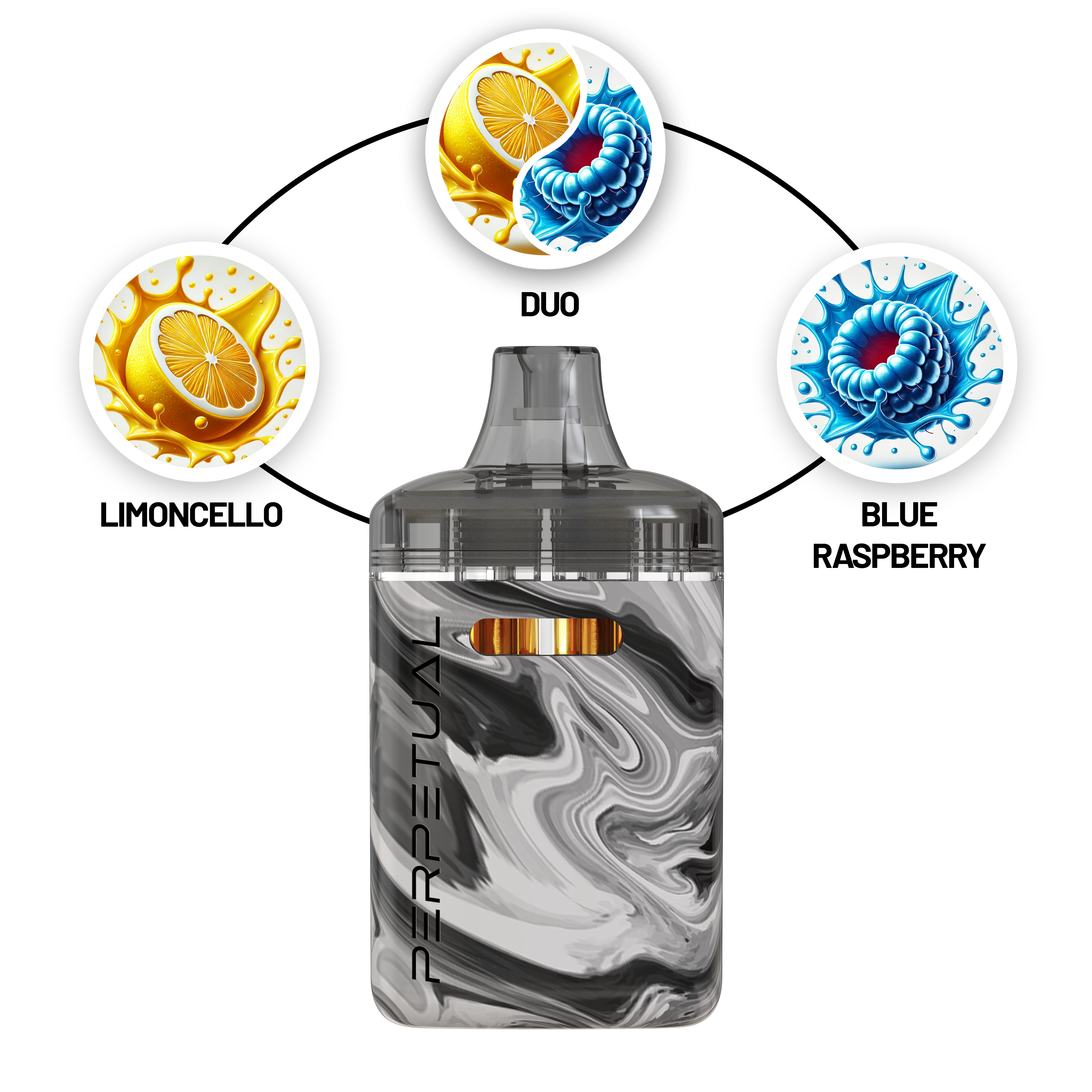 Photograph of product: Limoncello & Blue Raspberry | 2g Switch Disposable | Perpetual