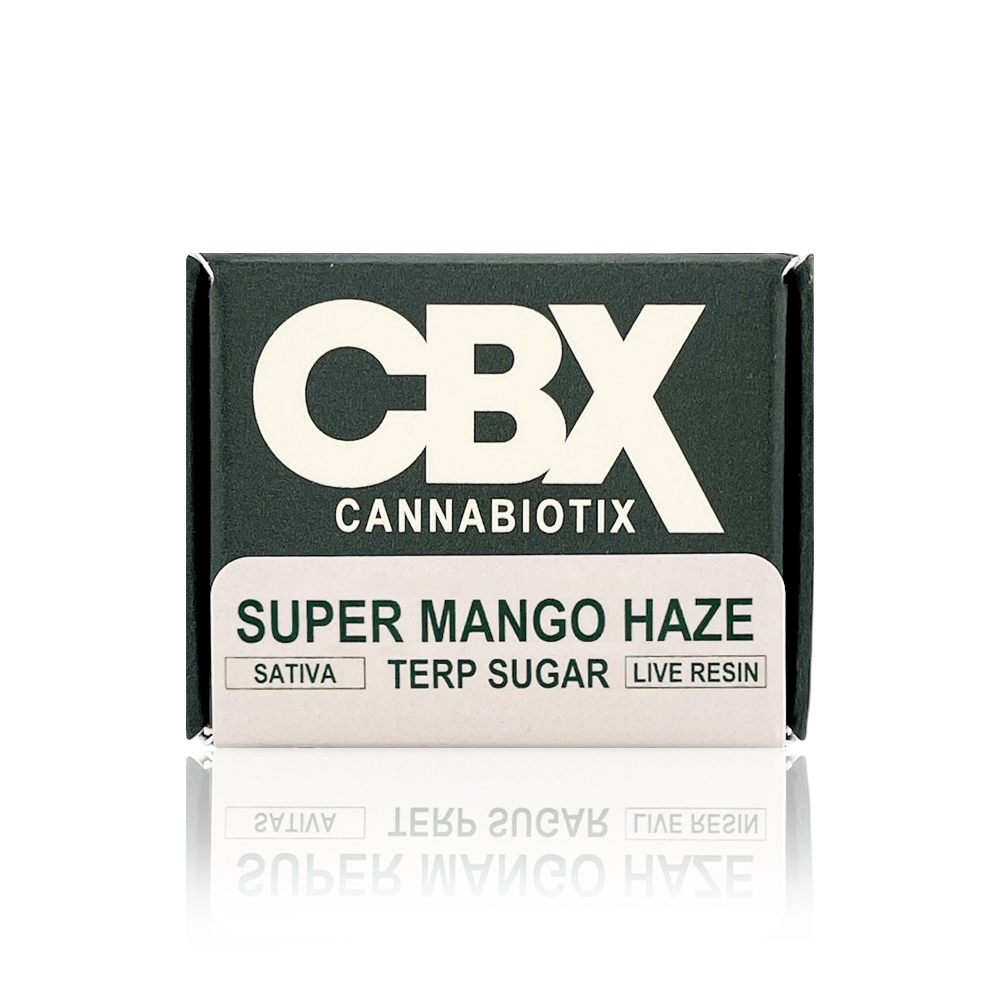 Photograph of product: CBX - Concentrate - Super Mango Haze - Terp Sugar - 1G