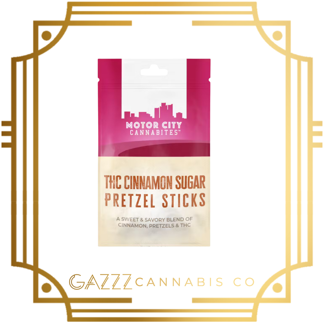 Photograph of product: Edible - Motor City | Pretzel Sticks 200mg | Cinnamon Sugar