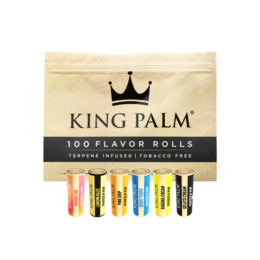 Photograph of product: King Palm - Flavor Tips - Banana Cream