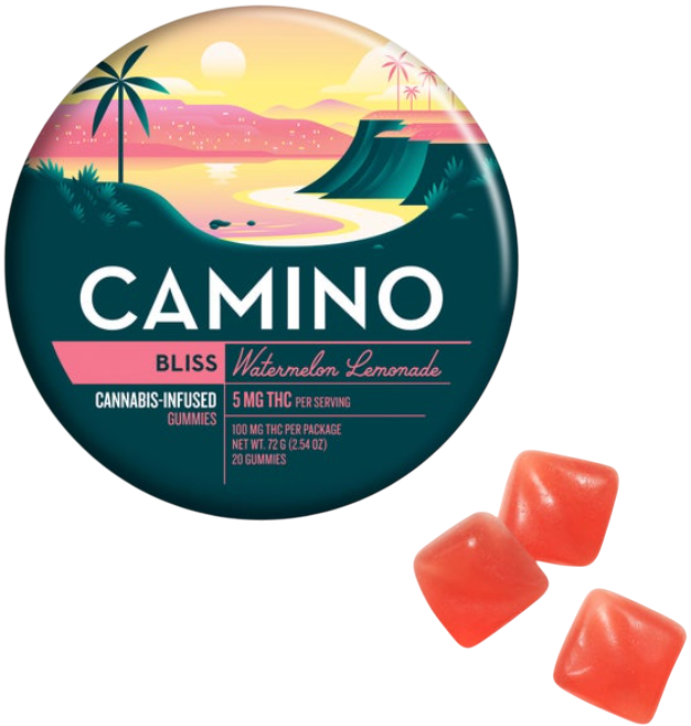 Photograph of product: Bliss: Watermelon Lemonade - THC 20 Pack (100mg)