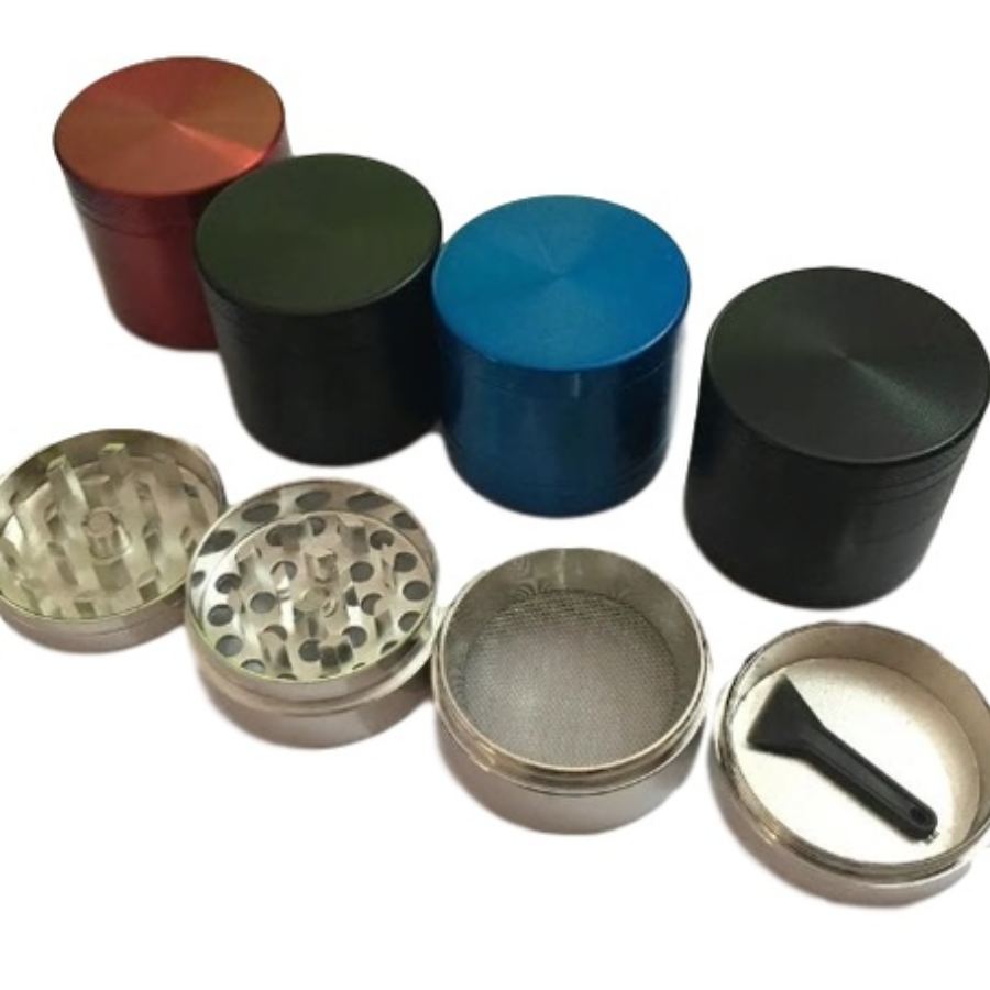 Photograph of product: 40mm Zinc 4pc. Grinder | Assorted Colors