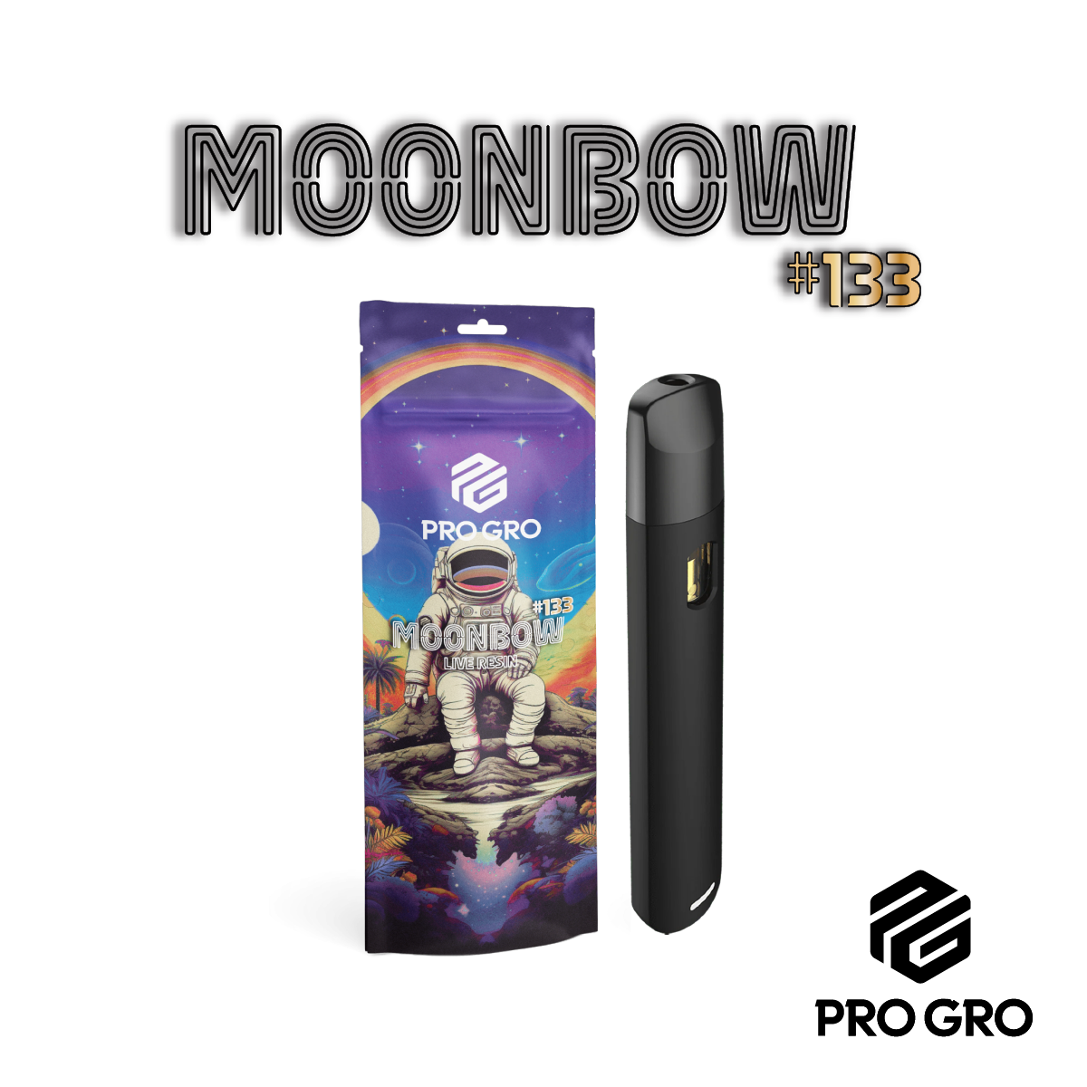 Photograph of product: Moonbow #133 Live Resin Disposable - 1g