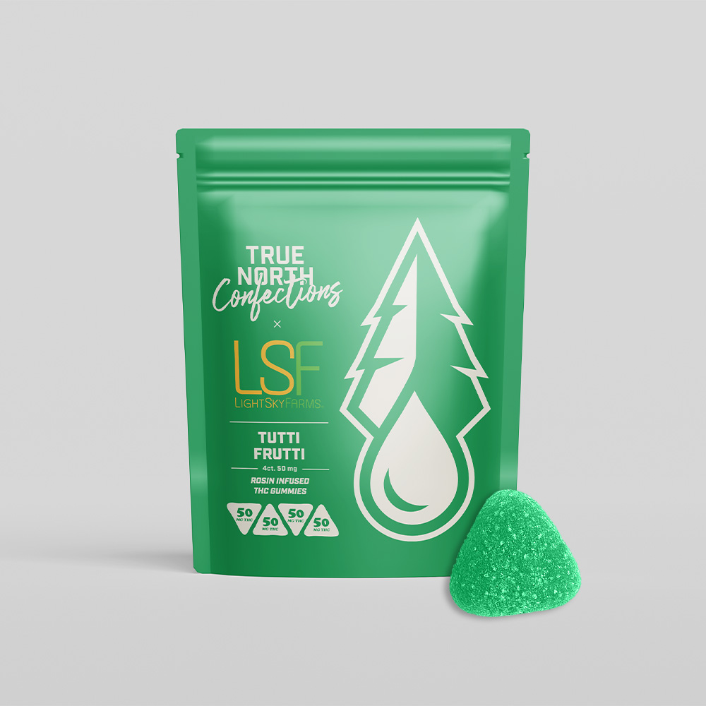 Photograph of product: Tutti Frutti 200mg Rosin Gummies by Lightsky Farms