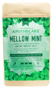 Photograph of product: Brothers Apothecary | Mellow Mint CBD Teal 60mg CBD - 3 count