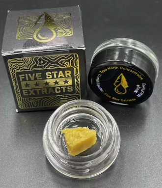 Photograph of product: Five Star Extracts Cured Resin - White Cherry Runtz Badder