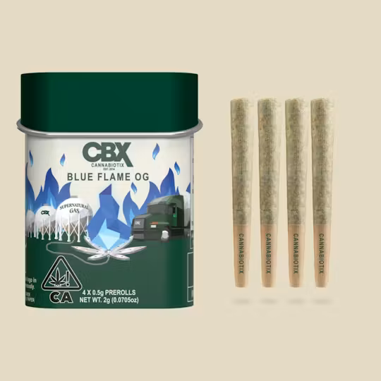 Photograph of product: Cannabiotix | Blue Flame OG Preroll 4 Pack [2g total]