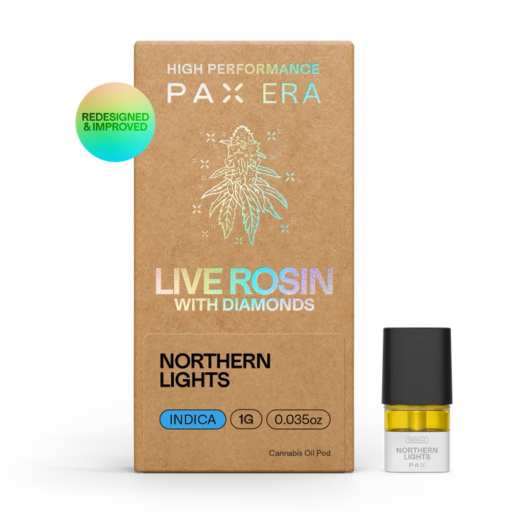 Photograph of product: PAX - Northern Lights - Live Rosin Pod Vape Cart