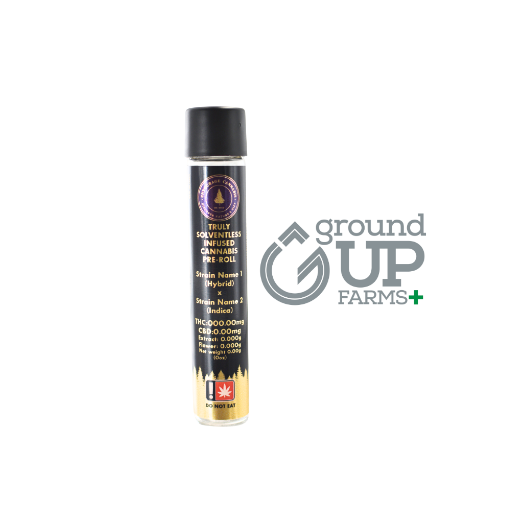 Photograph of product: Entourage Live Rosin Infused Pre-Roll - Strawberry pound cake x Strawberry pound cake