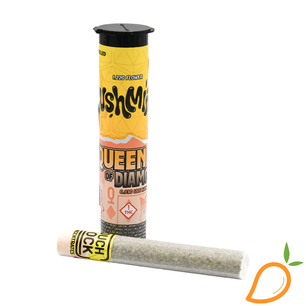 Photograph of product: 1.5g Gush Mints x Queen of Diamonds Infused au chocolat Hole Couchlock