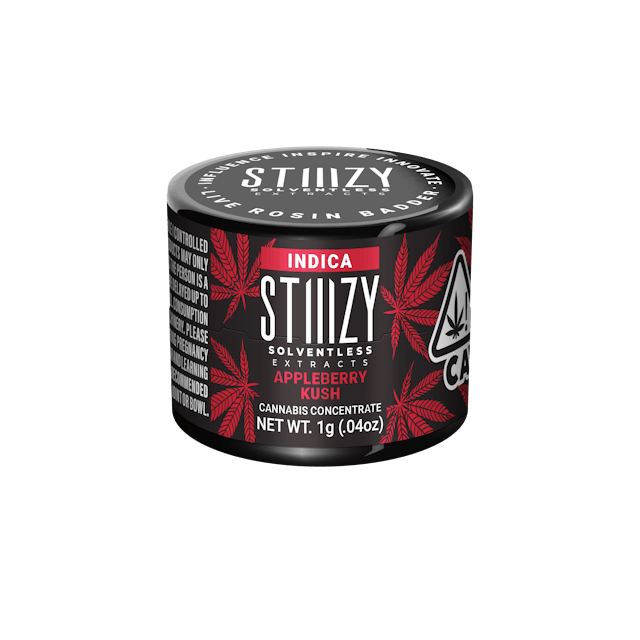 Photograph of product: Appleberry Kush | 1g Live Rosin Badder - 