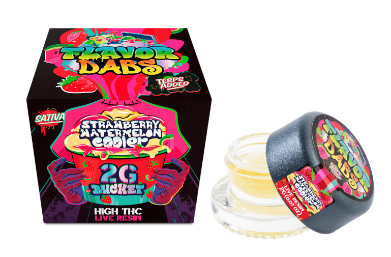 Photograph of Product: Loud and Clear Strawberry Watermelon Cooler Live Resin