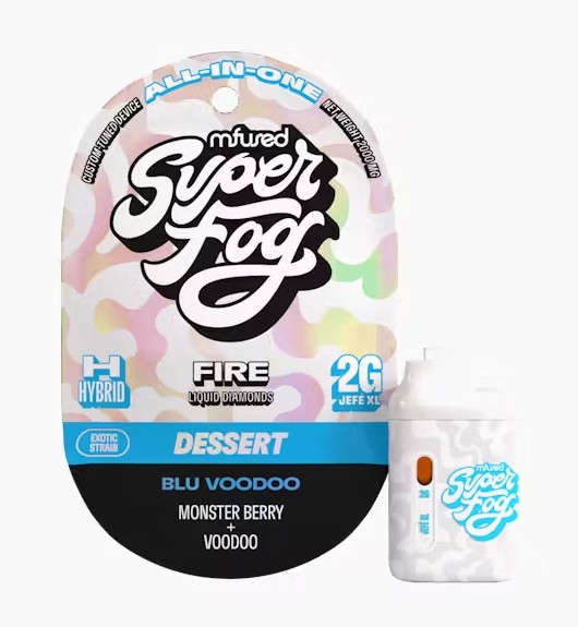 Photograph of product: Super Fog Fire Live Diamonds Blu Voodoo All-In-One 2g