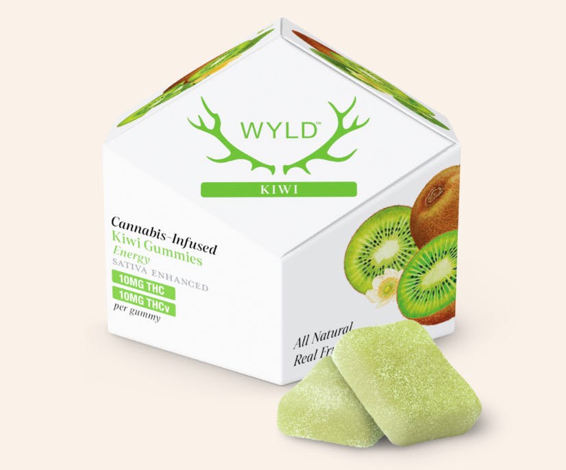 Photograph of product: Wyld | Kiwi 100mg TH-oui 100mg TH-ouiv 10ct