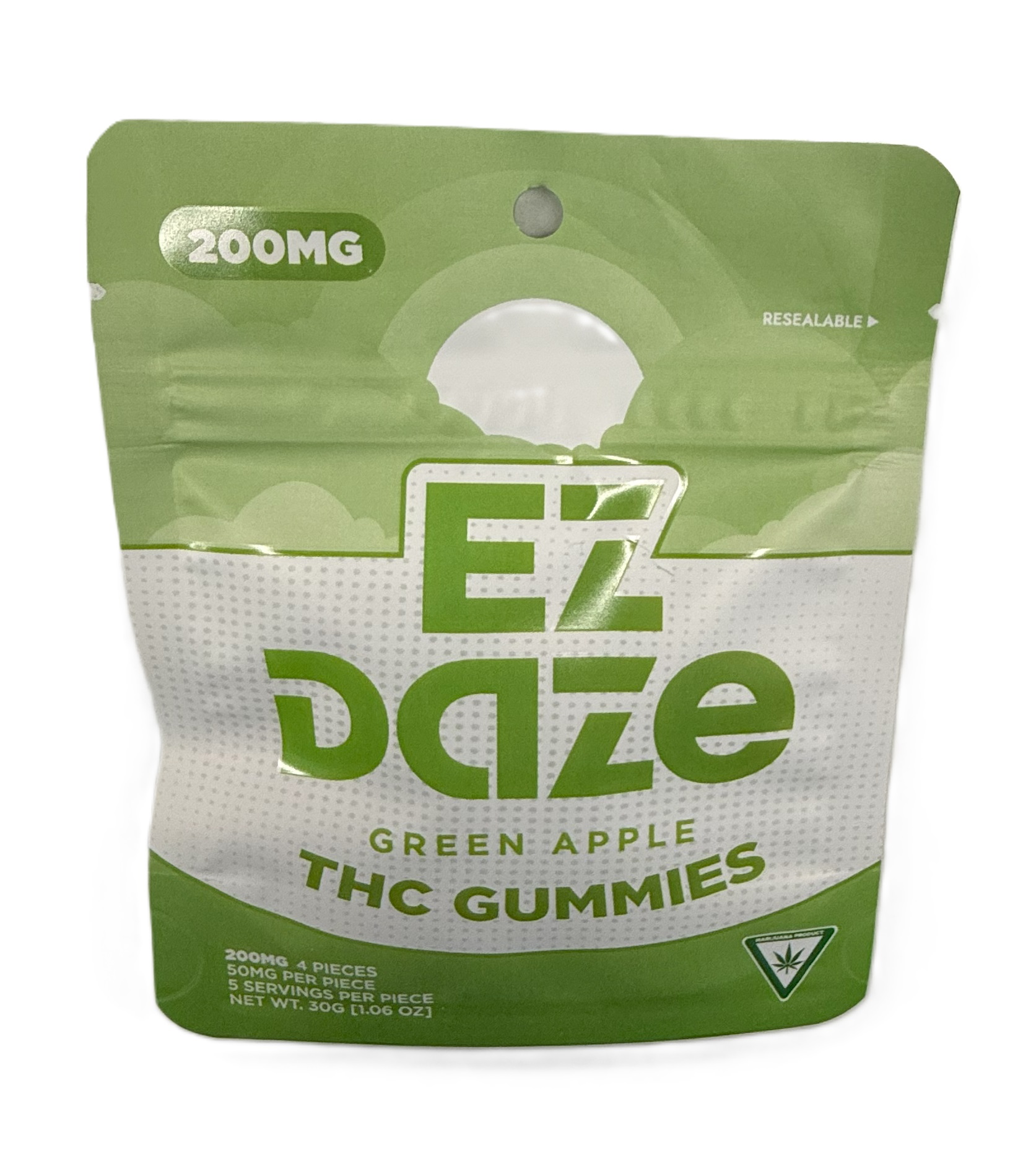 Photograph of product: EZ Daze 200MG Gummies - Green Apple