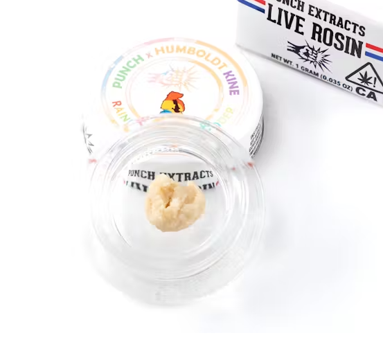 Photograph of Product: Rainbow Maple (Tier 1) Cold Cure Live ROSIN Badder 1g - Punch Extracts