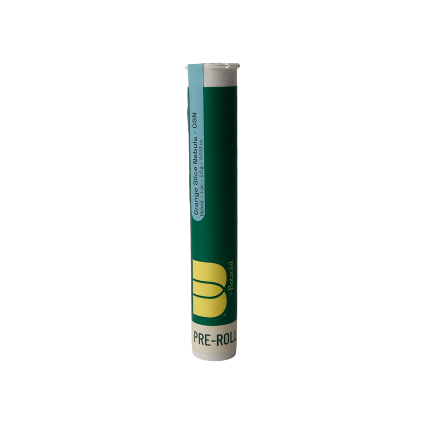 Photograph of product: The Botanist | Pre-roll | Orange Slice Nebula | 1g