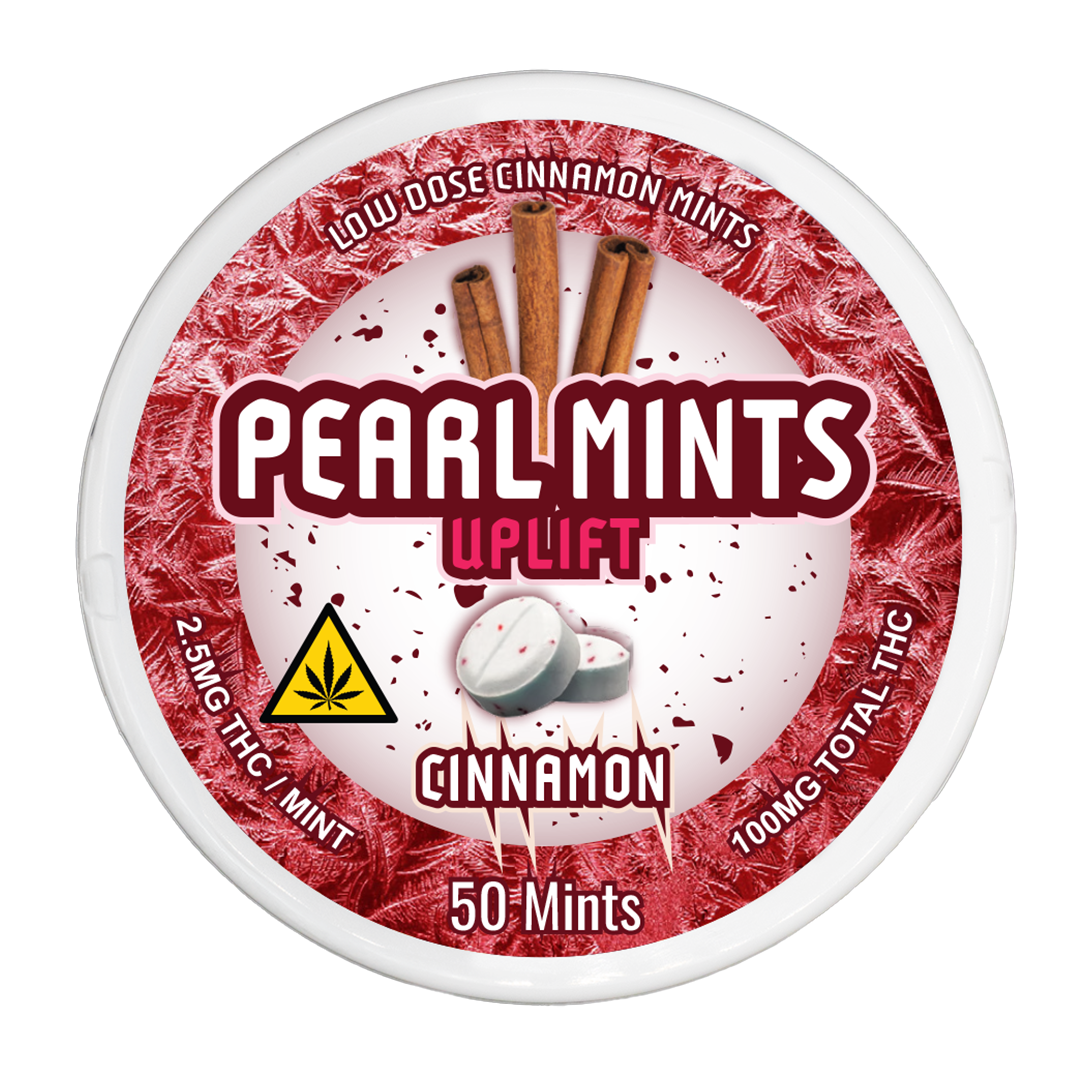 Photograph of product: LUV Edible Uplift Pearl Mints Cinnamon