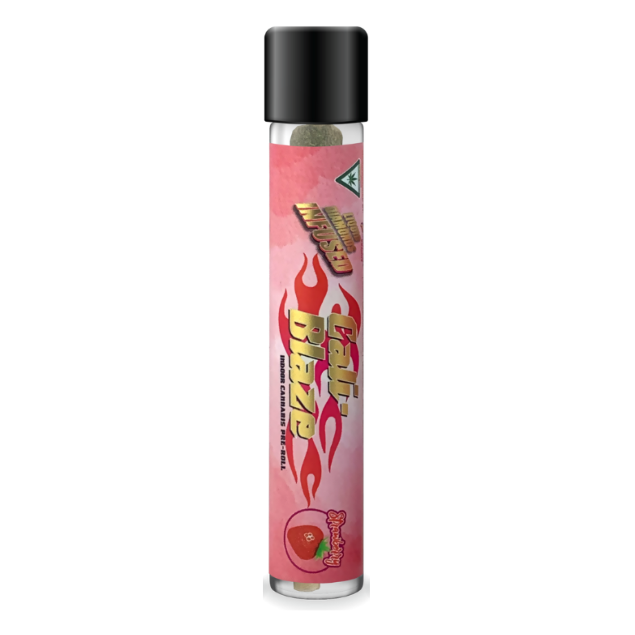 Photograph of product: Cali-Blaze - Liquid Diamond Pre-roll 1.2g - Strawberry - Oui'd