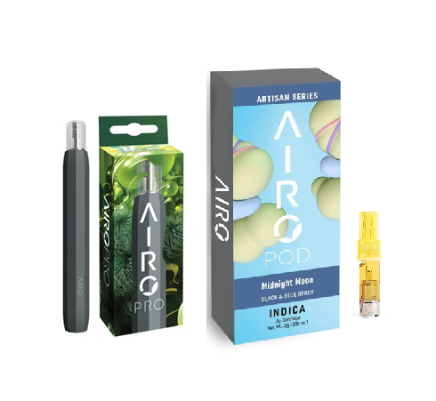 Photograph of product: Airo Brands | Midnight Moon | Artisan Series AiroPod Cartridge 1g W/ AiroPod Battery (While Supplies Last)