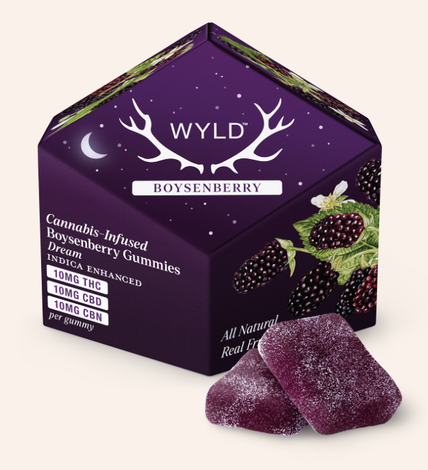 Photograph of product: A4 | Boysenberry 1:1:1 THC:CBD:CBN Gummies | Wyld