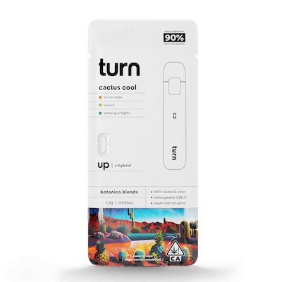 Photograph of product: cactus cool (s-hybrid) / botanica blends / 1g disposable