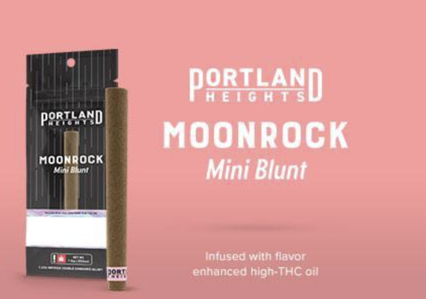 Photograph of product: Portland Heights Moonrock Mini Blunt | O-Bubba Kush (I)