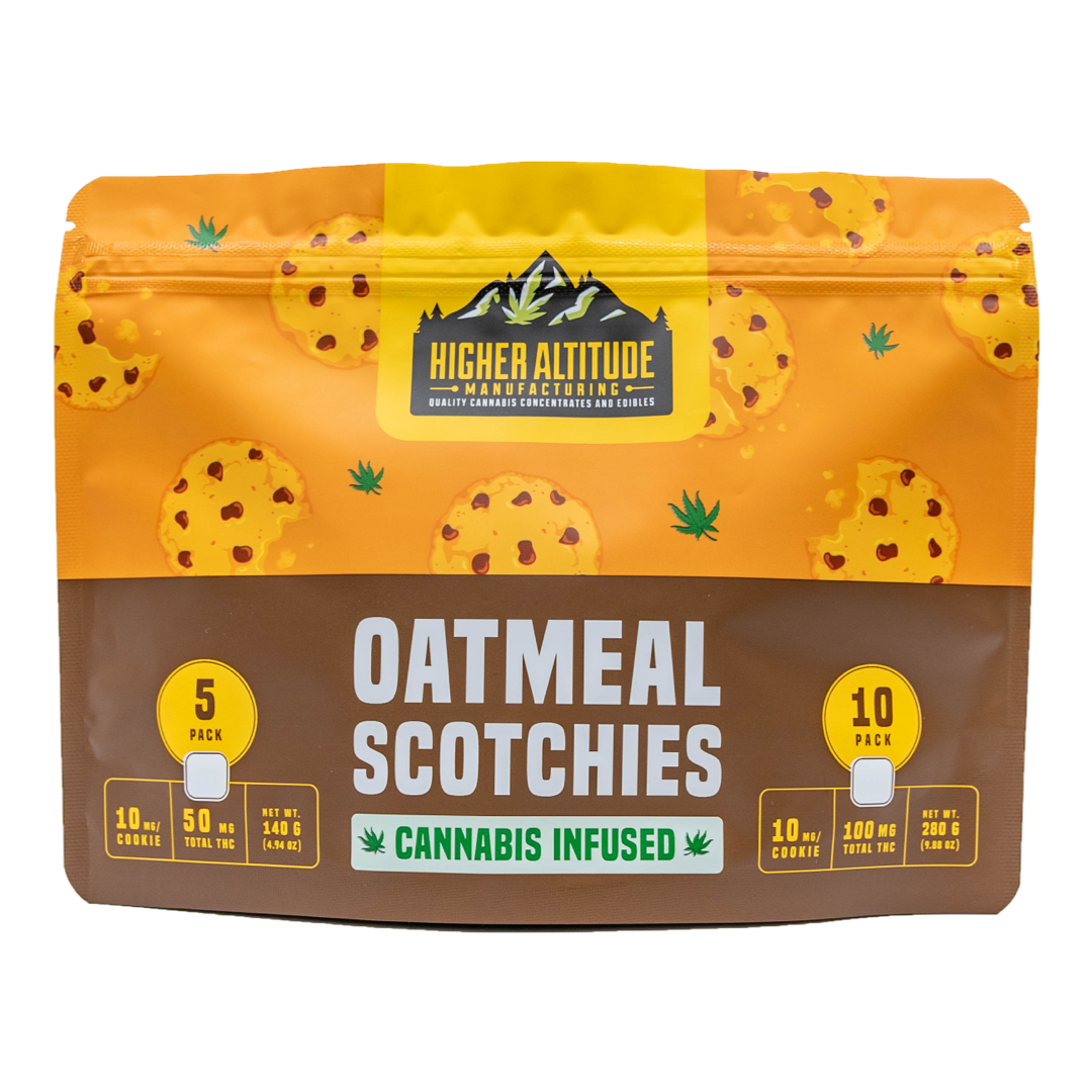 Photograph of product: Higher Altitude 100mg - Oatmeal Scotchies