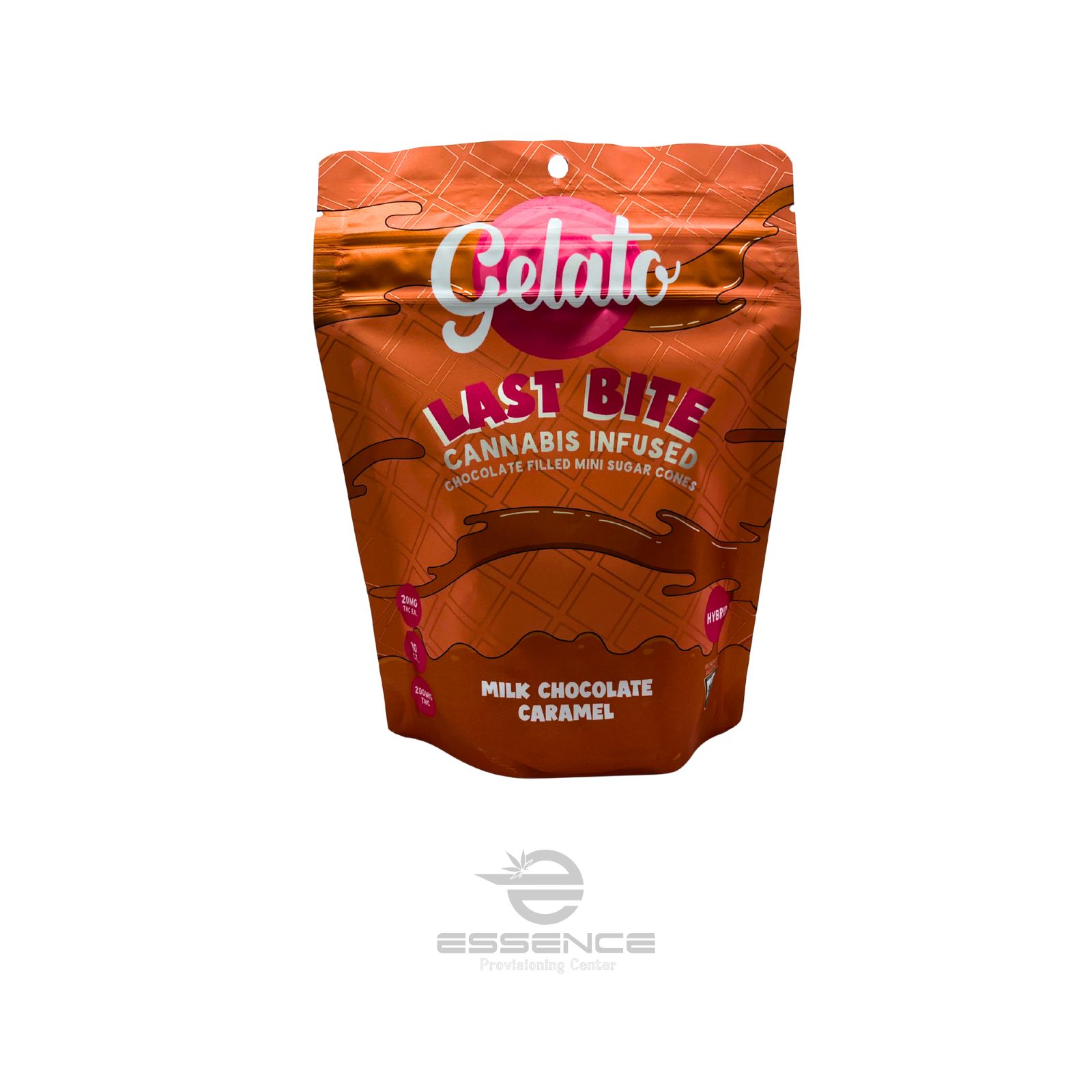Photograph of product: Gelato Last Bites-Milk Chocolate Carmel 10pk - 200mg