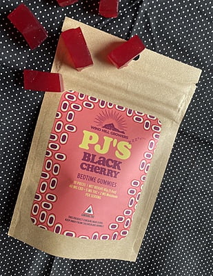 Photograph of product: Wind Hill Growers- PJ'S Black Cherry (Bedtime Gummies)