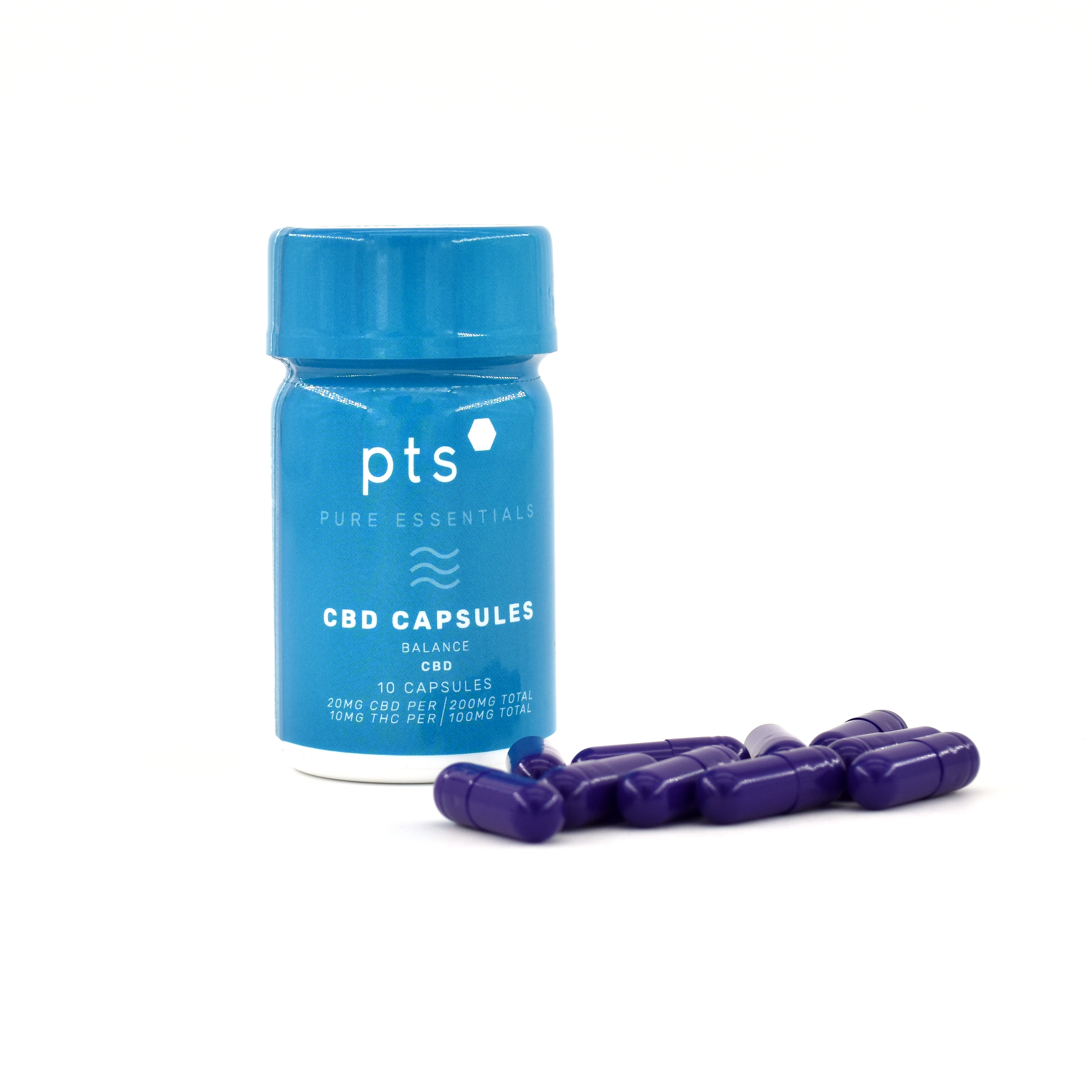 Photograph of product: PTS - 2:1 CBD CAPSULES (300MG) (H)