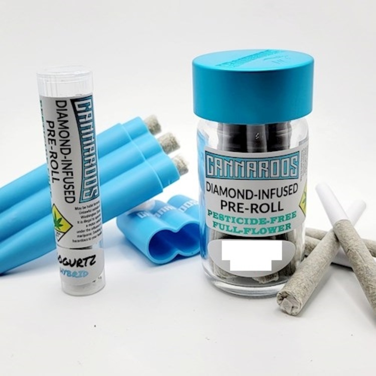 Photograph of product: Cap Junky Diamond Infused Pre-Roll | .7g