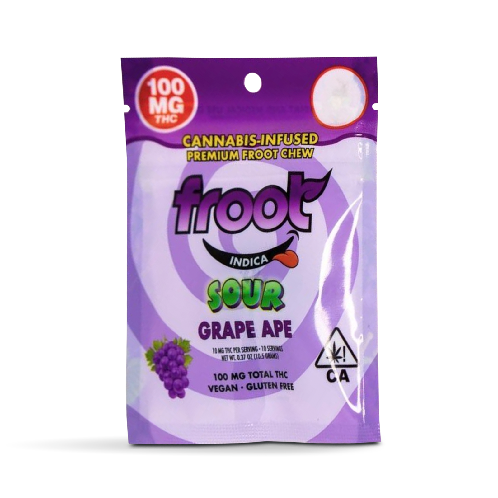 Photograph of product: Oui'd Sour Grape Ape Gummies