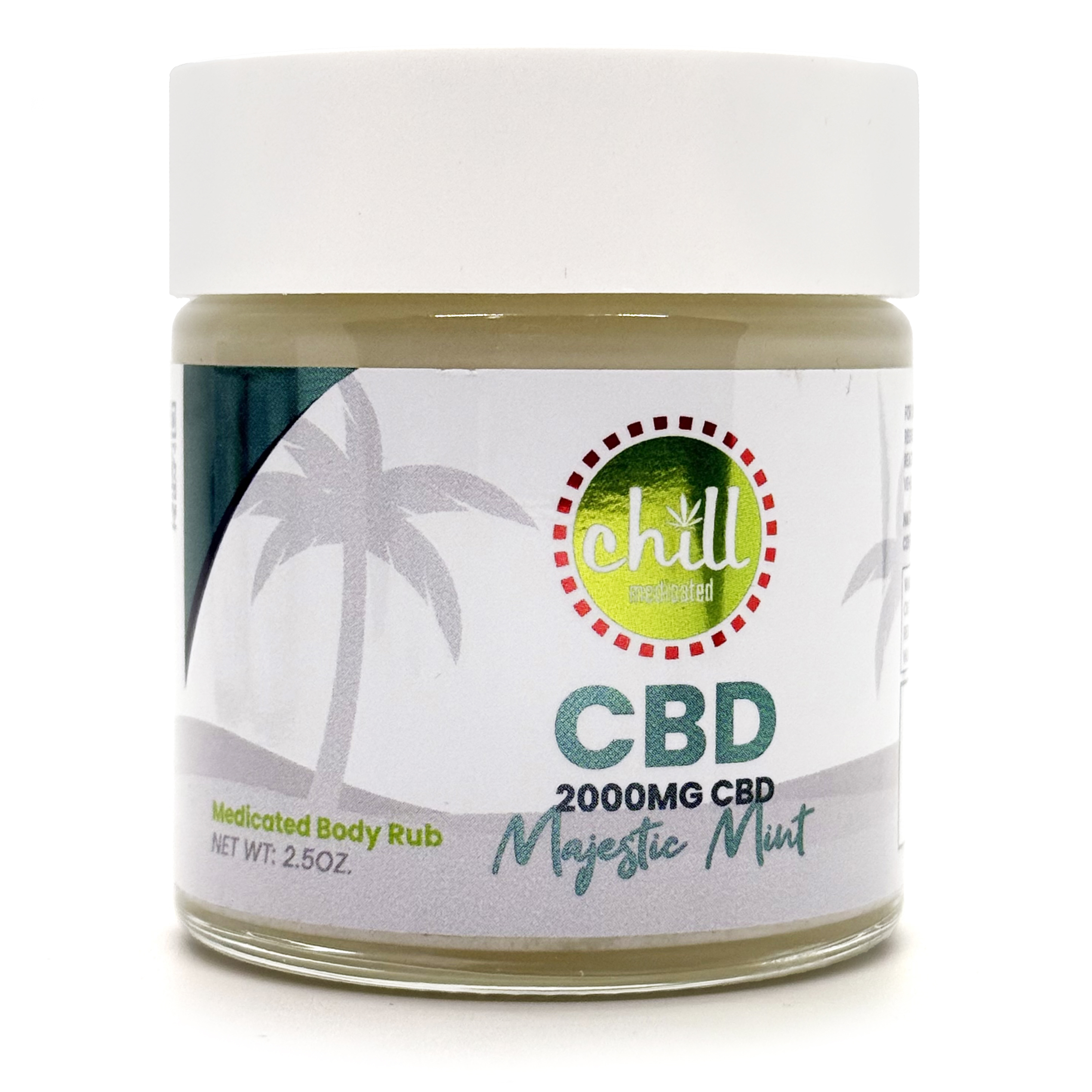 Photograph of product: Chill Medicated Majestic Mint 2000mg CBD Body Rub Rec