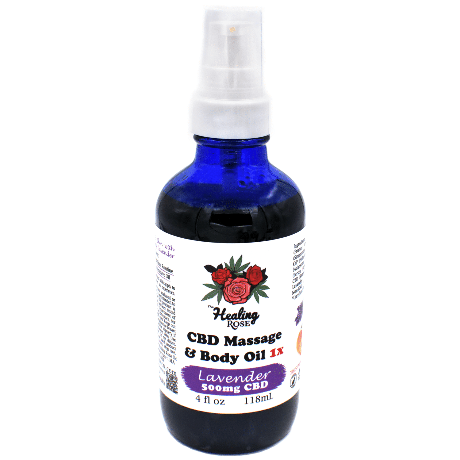 Photograph of product: Lavender 2X Massage & Body Oil | 250mg - The Healing Rose