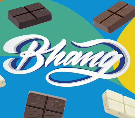 Photograph of product: Bhang Ice Milk Chocolate 100mg Oui'd