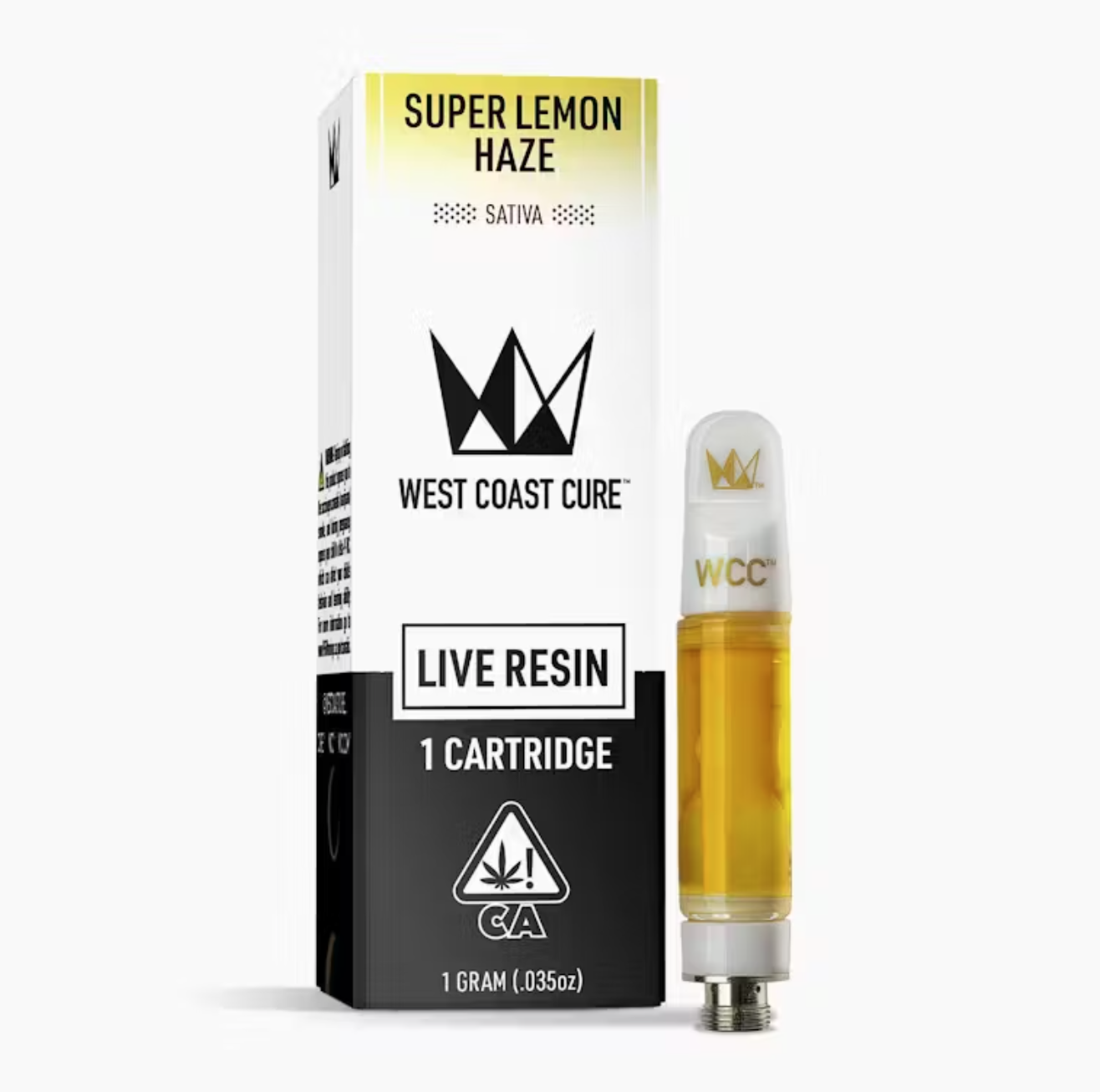 Photograph of product: SUPER LEMON HAZE 1G LIVE RESIN CARTRIDGE