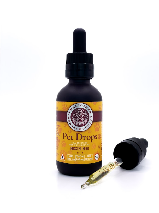 Photograph of product: Pet Drops | 200mg CBD | 200mg TH-oui-A | 200mg CBN