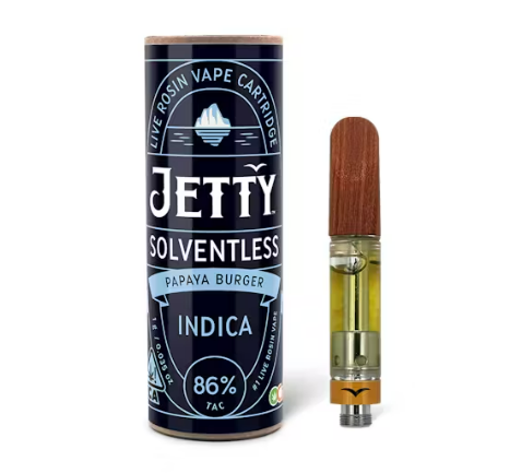 Photograph of product: Jetty Papaya Burger OCAL Solventless Cartridge