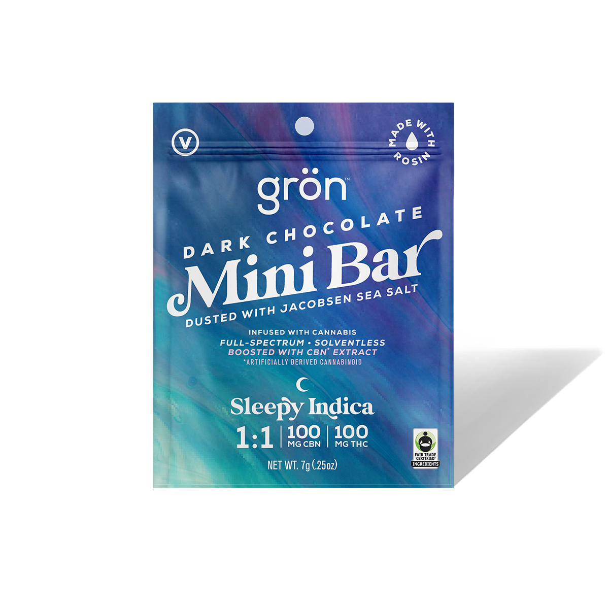 Photograph of Product: 1:1 Dark Chocolate Mini Bar - Sleepy Indica - CBN/THC