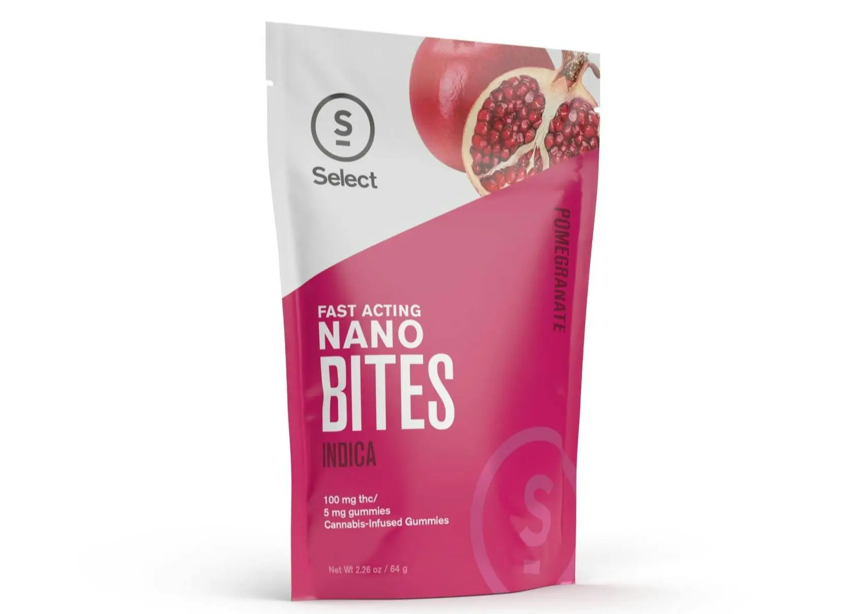 Photograph of product: Select - Pomegranate Nano Bites - 100mg