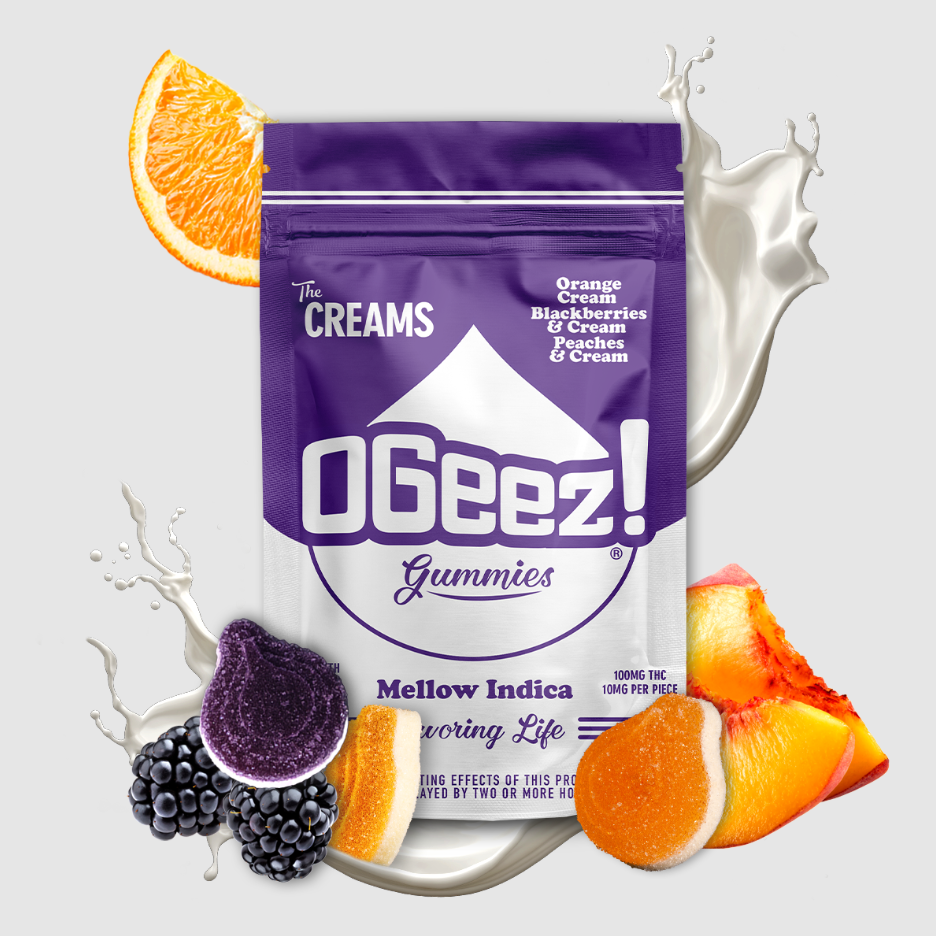 Photograph of product: OGeez | The Creams | Mellow Oui'd | Orange, Blackberry & Peach | 10mg
