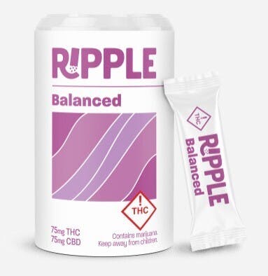 Photograph of product: Ripple Dissolvables - Balanced 75mg TH-oui/75mg CBD