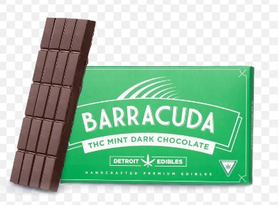 Photograph of product: Detroit Edible Barracuda Bar Dark Mint Chocolate 200mg HD
