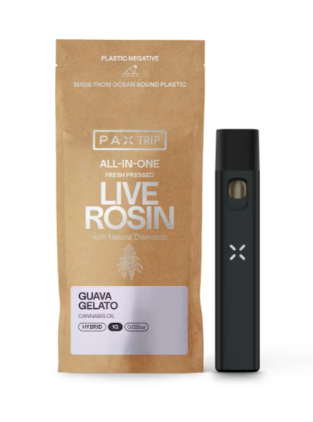 Photograph of product: GUAVA GELATO 1G LIVE ROSIN ALL IN ONE VAPE