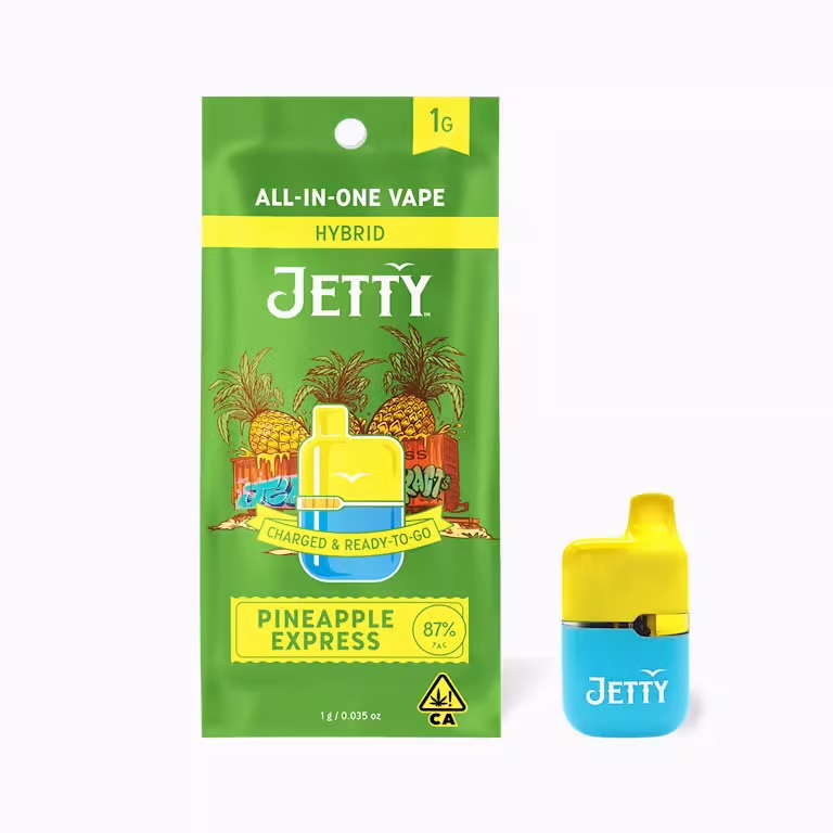 Photograph of product: Jetty | High TH-oui Disposable | Pineapple Express | 1g