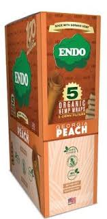 Photograph of product: ENDO | Hemp Wrap - Georgia Peach (5 Pack) | PAPERS