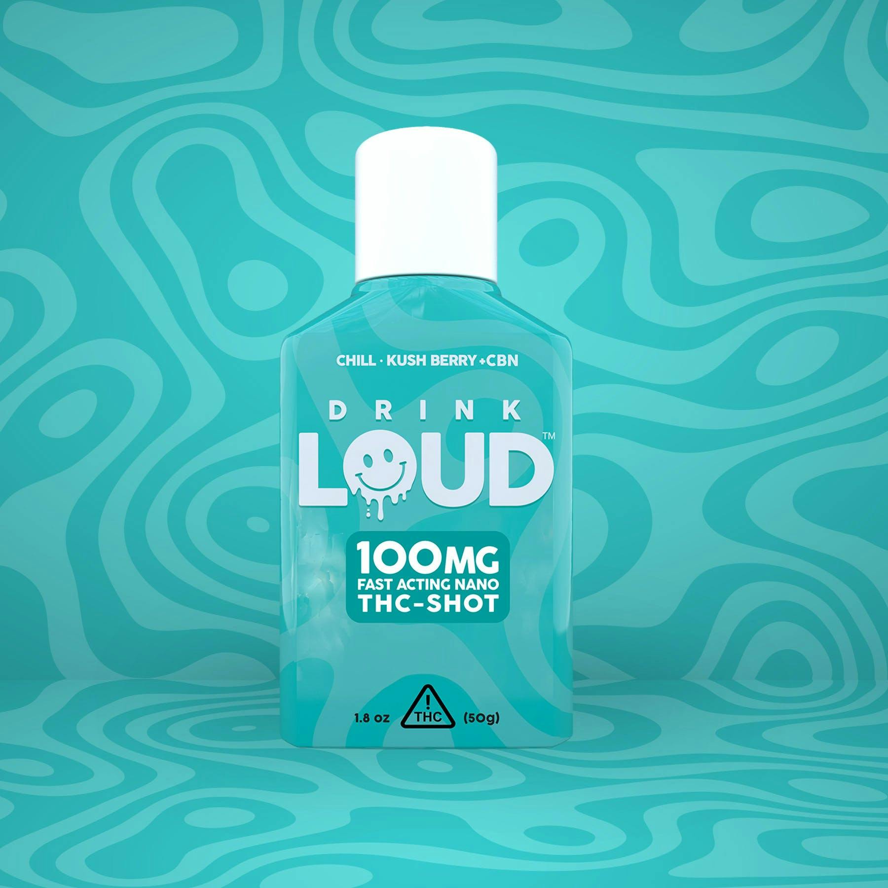 Photograph of product: 100mg Kush Berry Drink Loud